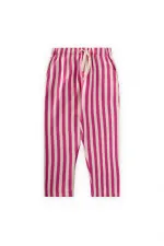 Striped Tracksuit 3-12 Years Fuchsia