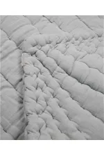 Tapis d'éveil bébé en mousseline à motif feuilles 105 x 80 cm (lavé) Menthe Df