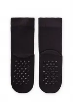 Tabanı ABS li Bambu Çocuk Çorabı Siyah