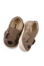 Chaussures pour enfants en cuir pour chien, pointure 19/25, couleur vison