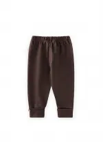 Uzayabilen Tayt Pantolon 0-3 Yaş Kahverengi