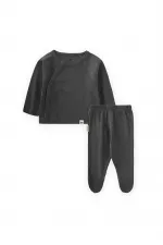 Fitilli Ayaklı Takım 0-9 Ay Antrasit