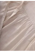 Sleeveless Laced Linen Jumpsuit 2-6 Years Natural