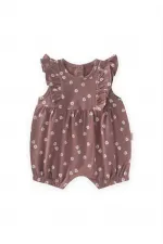 Combinaison short à volants 0-3 ans Cuivre