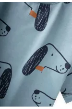 Desenli Kapri Takım 1-8 Yaş Mavi