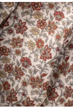 Patterned Shirt Set 4-12 Years Ecru