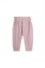 Pantalon shalwar pour bébé 0-3 ans rose poudré