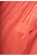 Ribbed Detail T-Shirt Set, Ages 2-8, Coral