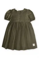 Robe à flammes kaki vert pour enfants de 2 à 7 ans