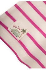 Striped Shorts Set 1-7 Years Fuchsia