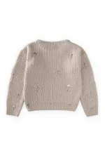 Pull Selanik en maille, 2-8 ans, naturel