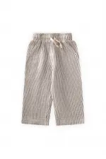 Müslin Pantolon 1-10 Yaş İnce Çizgili