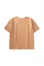 T-shirt imprimé Ibiza, couleur camel, pour enfants de 8 à 12 ans.