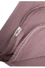 Lace Embroidered Single Layer Muslin Blanket 100x100 cm +/- 3 cm Copper