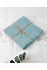 Tissu mousseline 50x50 cm vert menthe