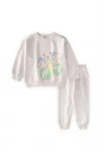 Colorful Butterfly Print Set, Ages 2-7, Ecru