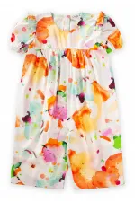 Poplin Jumpsuit 2-7 Years Orange