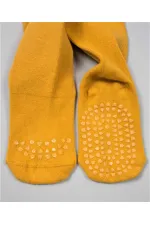 Collants antidérapants et anti-ramper 6-24 mois Jaune moutarde
