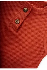 Waffle Patlı Zıbın 0-3 Yaş Kiremit