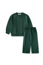 Komple Taşlı Modal Takım 8-13 Yaş Yeşil