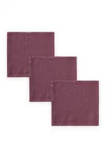 Chiffon triple bouche, prune