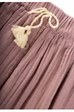 Organik Müslin Etek 2-8 Yaş Bakır