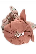 İkili Fiyoklu Lastik Toka Bej Somon