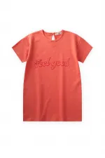 Tunic T-Shirt 4-12 Years Coral