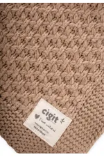 Couverture tricotée Piti Piti 80x100 cm Vison