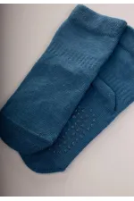 Chaussettes antidérapantes et pour ramper, bleu indigo