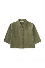 Gabardin Ceket 2-7 Yaş Olive