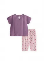 Knee-High Leggings and T-Shirt Set, Ages 1-7, Purple Knee-High Leggings and T-Shirt Set, Ages 1-7, Purple