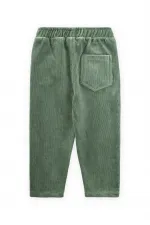 Fitilli Kadife Pantolon 1-8 Yaş Haki Yeşil