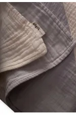 Triangular Cornered Double Layer Blanket 85X90 Cm Raw Gray