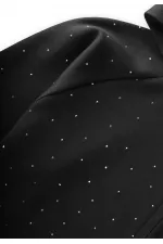 Ensemble en modal avec fermeture éclair et strass, 3-8 ans, noir