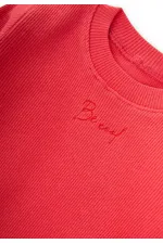 Be Cool Nakışlı Sweatshirt Takım 0-5 Yaş Mercan