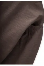 Fırçalı Rustik Uzun Kollu T-Shırt 1-7 Yaş Vizon