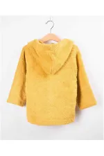 Peignoir enfant 2-9 ans jaune moutarde