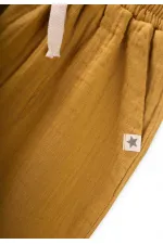Müslin Pantolon 1-10 Yaş Hardal Sarı