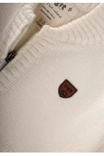 Triko Cepli Hırka 2-11 Yaş Ekru