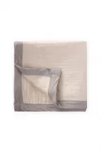 Thick Double Layer Raw Blanket 85X90 Cm Raw Gray