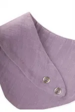 Bavoir en mousseline de cuivre à nouer dans le dos, style triangle