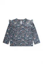 Long Sleeve T-Shirt 1-7 Years Old Indigo Blue