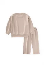 Complete Modal Set with Rhinestones, Ages 3-8, Beige