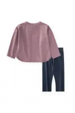 Uzun Kollu T-Shırt Takım 1-7 Yaş Leylak