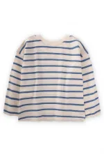 T-shirt rayé saisonnier 1-10 ans Bleu indigo