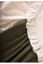 Two-Tone Asymmetrical Dress, 2-7 Years Old, Ecru