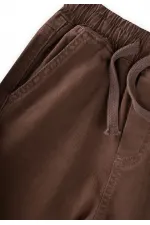 Gabardin Parçalı Pantolon 2-12 Yaş Kahverengi Gabardin Parçalı Pantolon 2-12 Yaş Kahverengi
