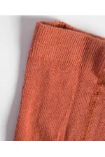 Çocuk Düz Külotlu Çorap 1-9 Yaş kiremit