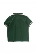 Embroidered Polo Neck T-Shirt for 2-10 Years Old Khaki Green